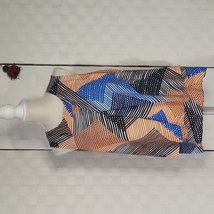 Chaus Size S- Women's Sleeveless Orange/Blue Layered Tank Top